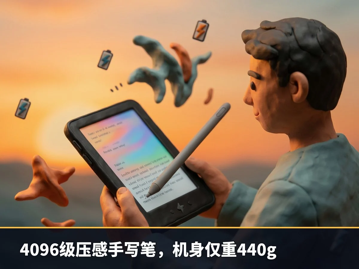 4096级压感手写笔,机身仅重440g