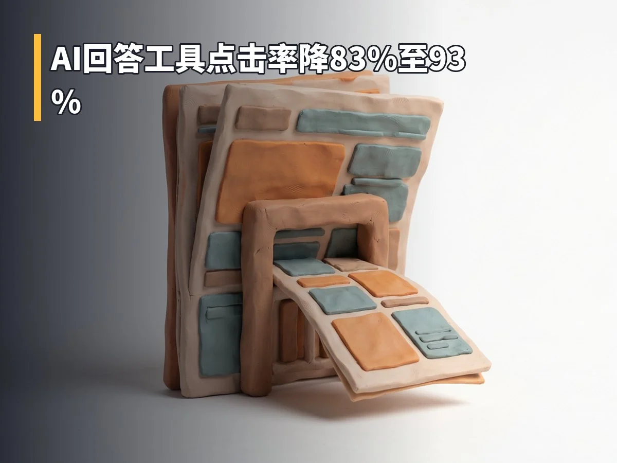 AI回答工具点击率降83%至93%