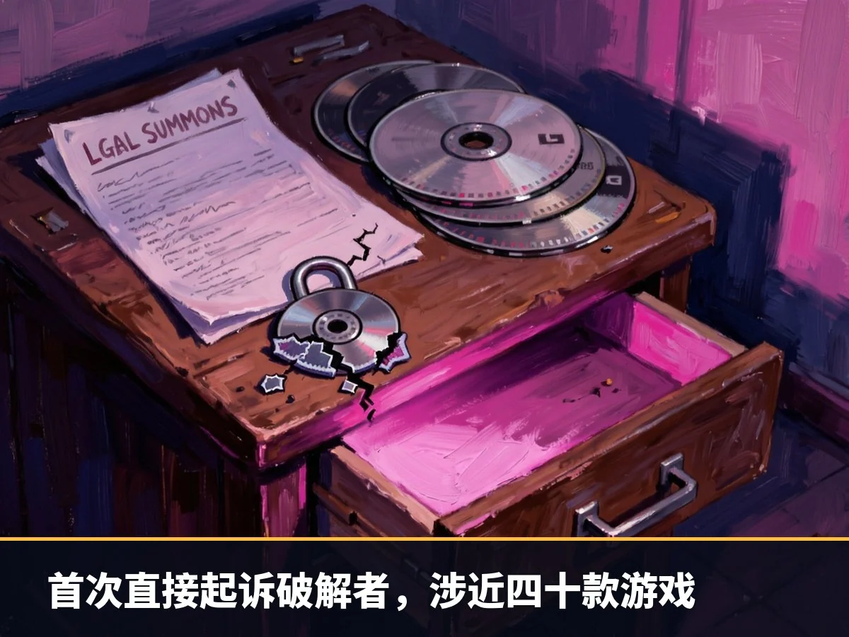 首次直接起诉破解者，涉近四十款游戏