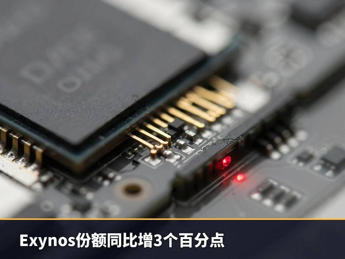 Exynos份额同比增3个百分点
