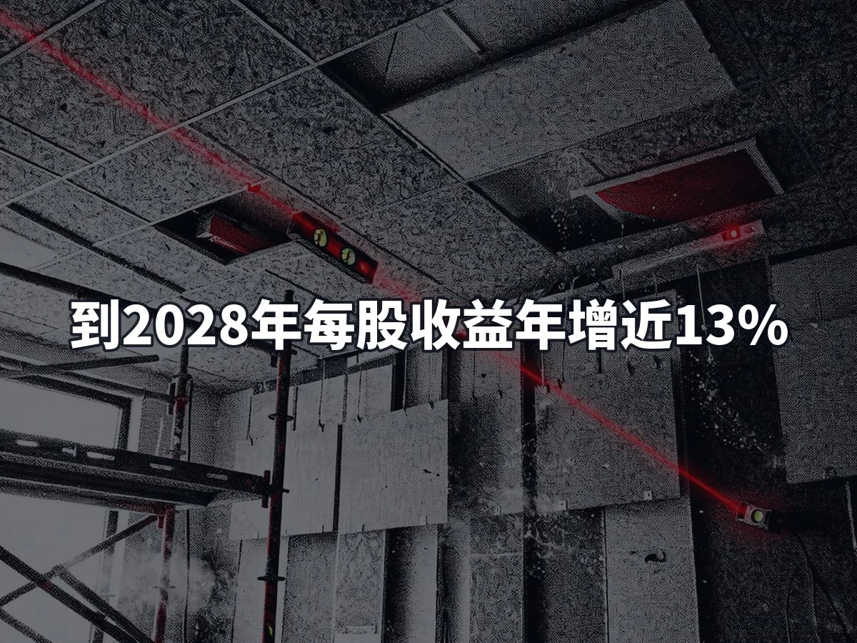 到2028年每股收益年增近13%