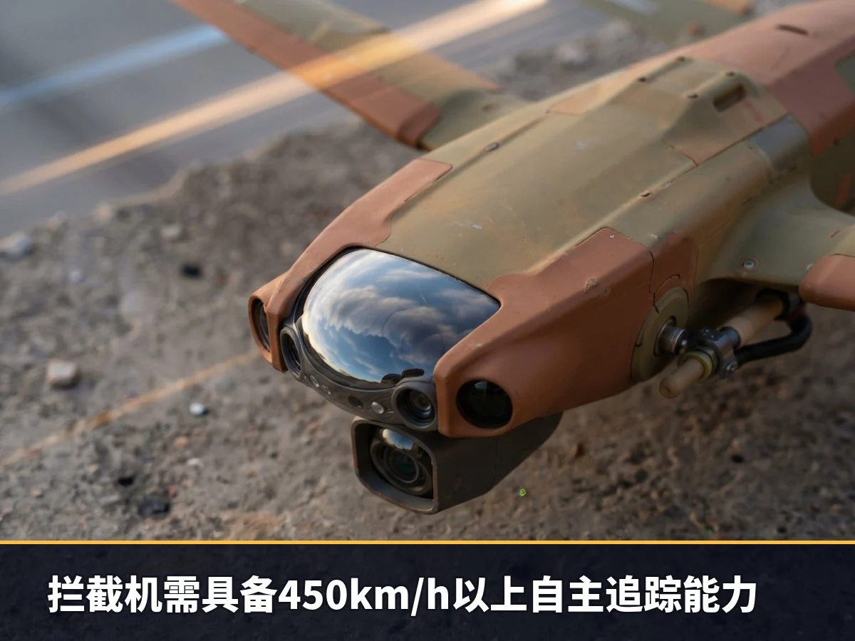 拦截机需具备450km/h以上自主追踪能力
