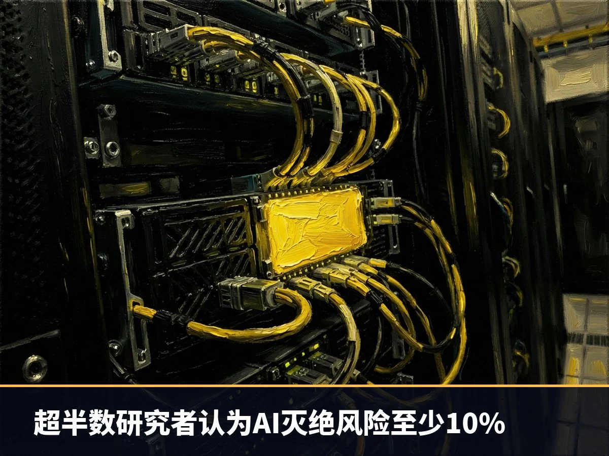 超半数研究者认为AI灭绝风险至少10%