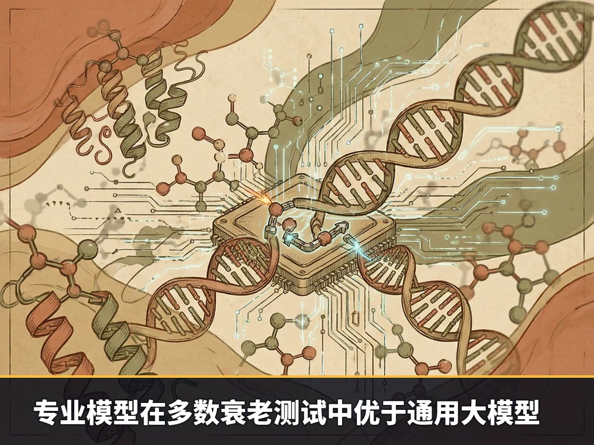 专业模型在多数衰老测试中优于通用大模型