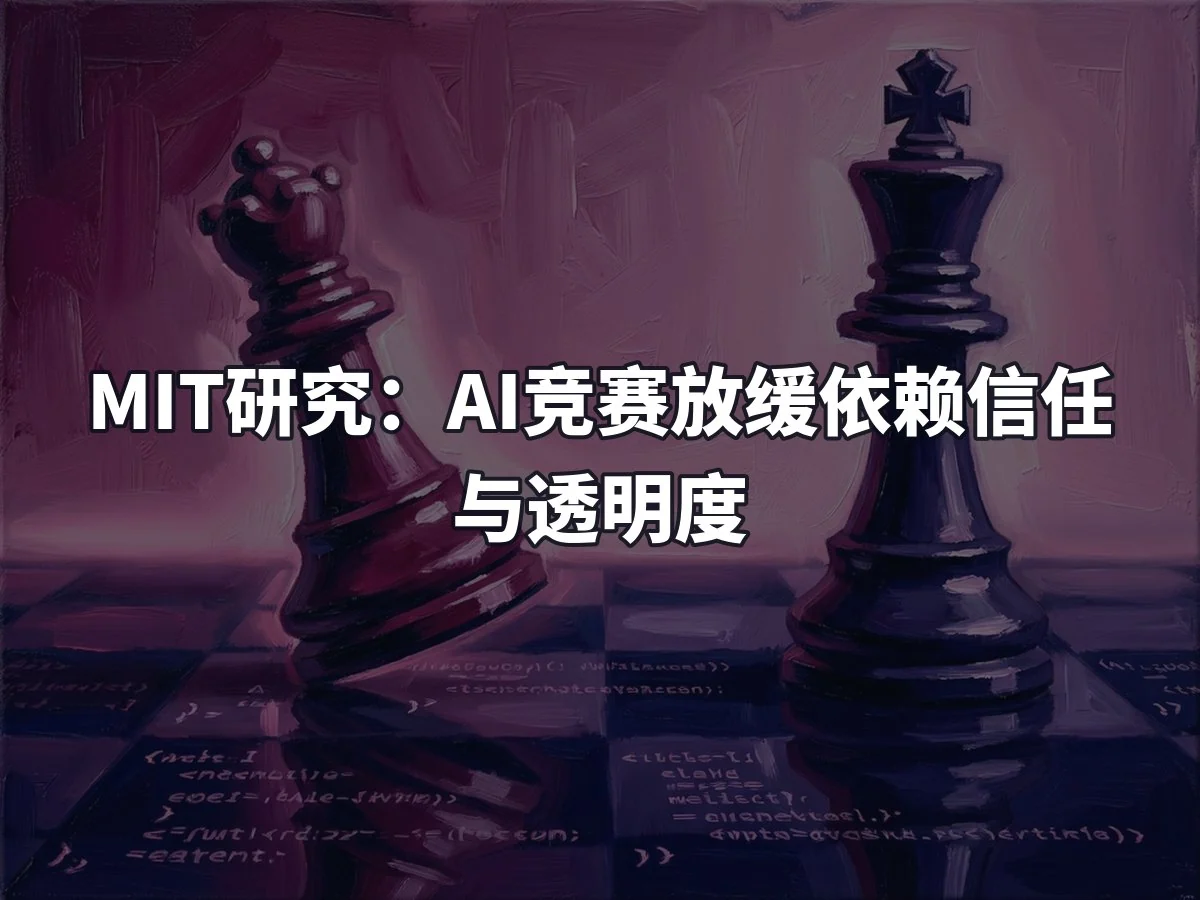 MIT研究:AI竞赛放缓依赖信任与透明度