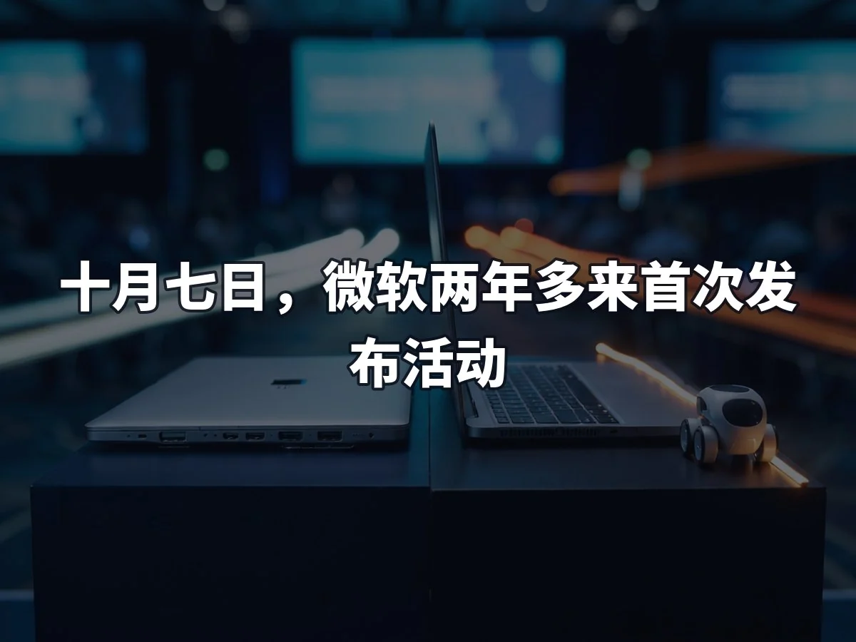十月七日,微软两年多来首次发布活动