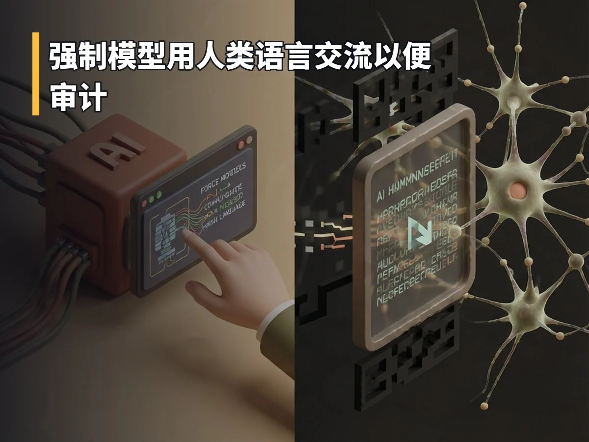 强制模型用人类语言交流以便审计