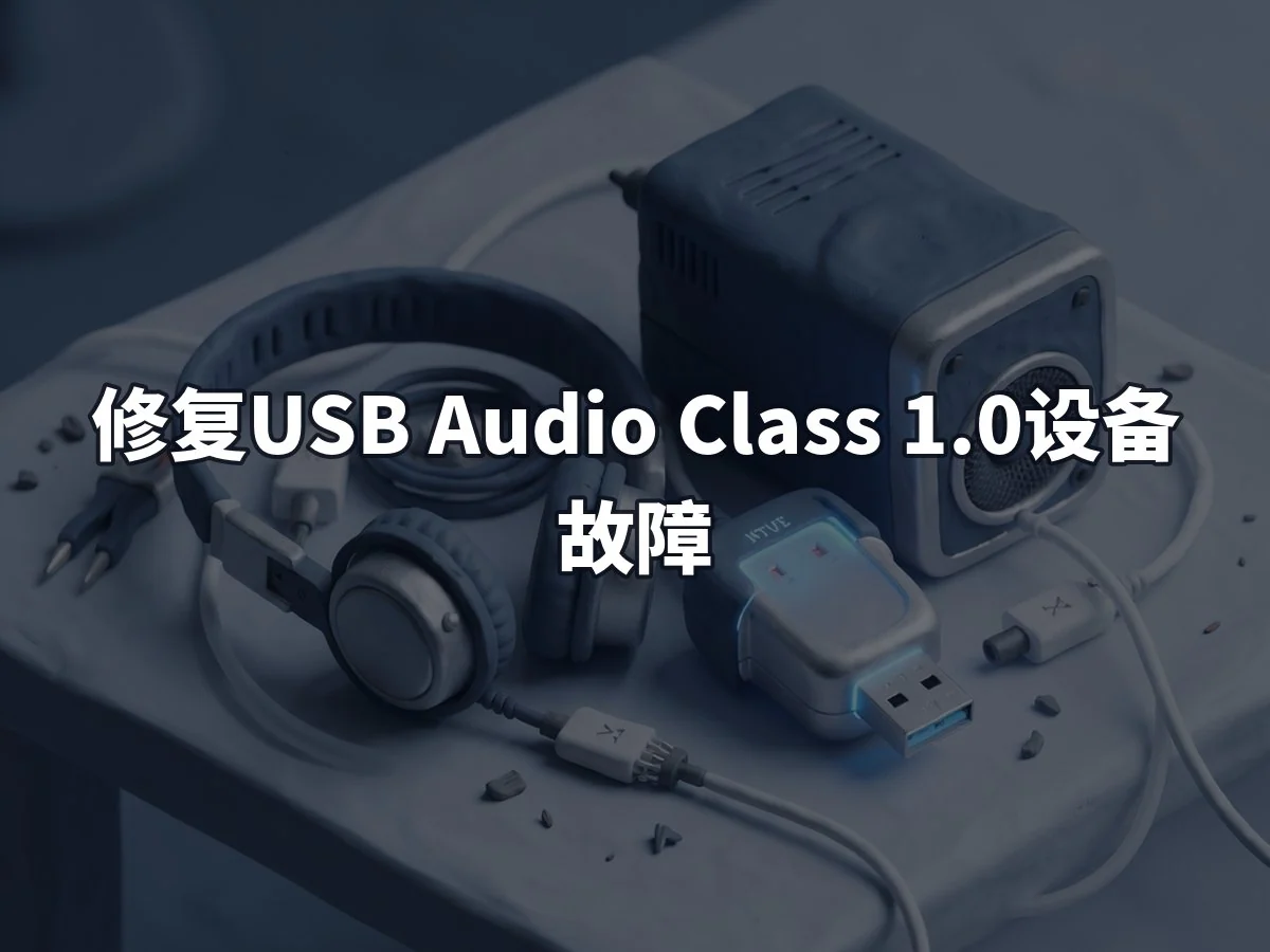 修复USB Audio Class 1.0设备故障