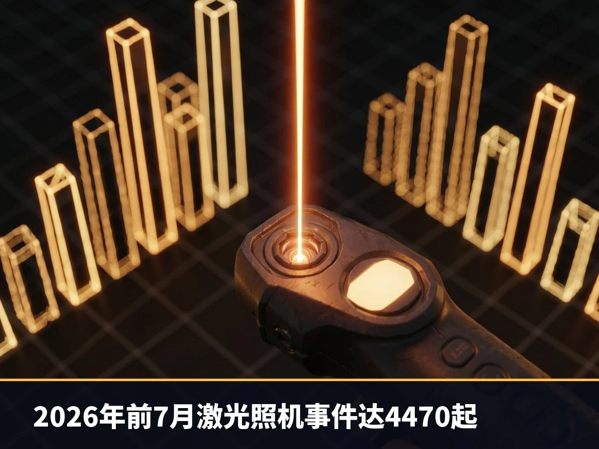 2026年前7月激光照机事件达4470起