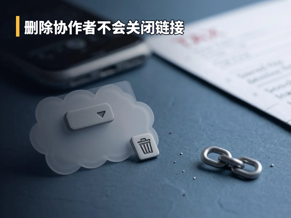 删除协作者不会关闭链接