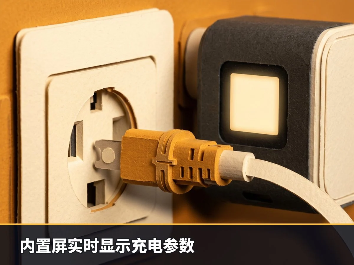 内置屏实时显示充电参数