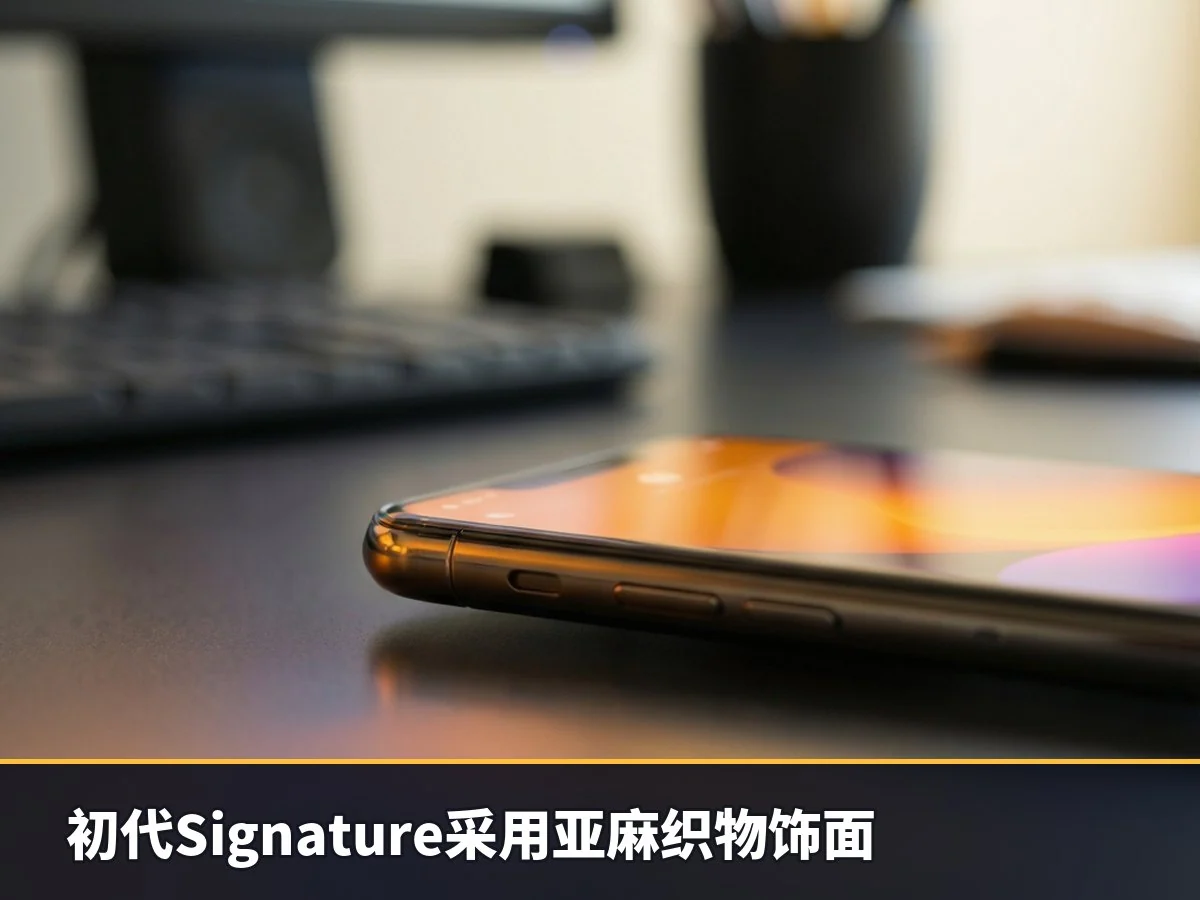 初代Signature采用亚麻织物饰面
