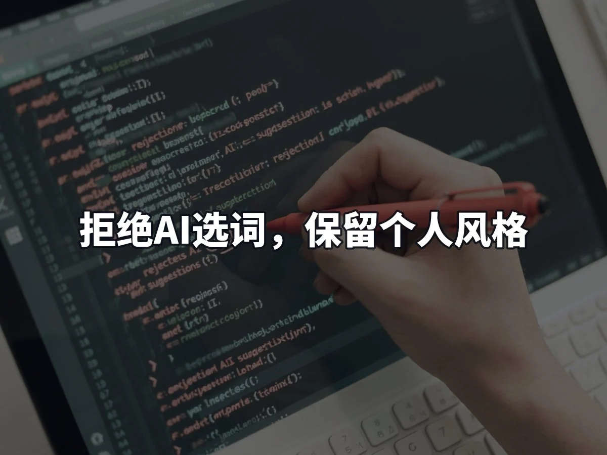 拒绝AI选词，保留个人风格