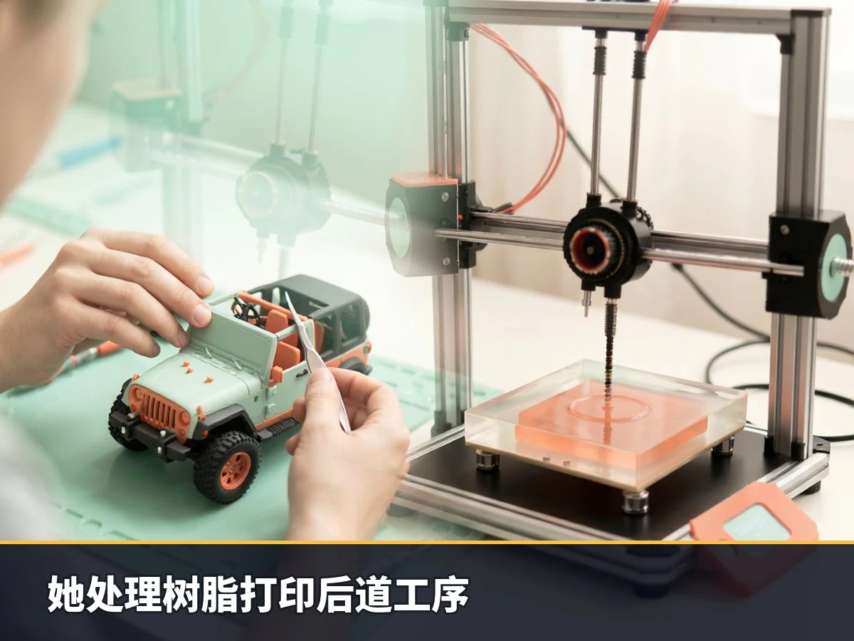 她处理树脂打印后道工序