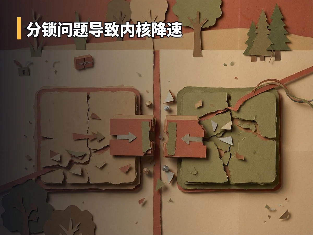 分锁问题导致内核降速