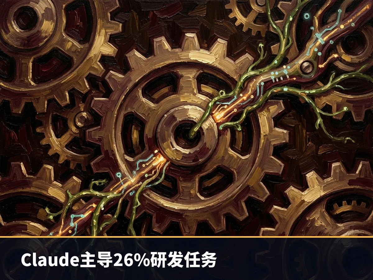 Claude主导26%研发任务