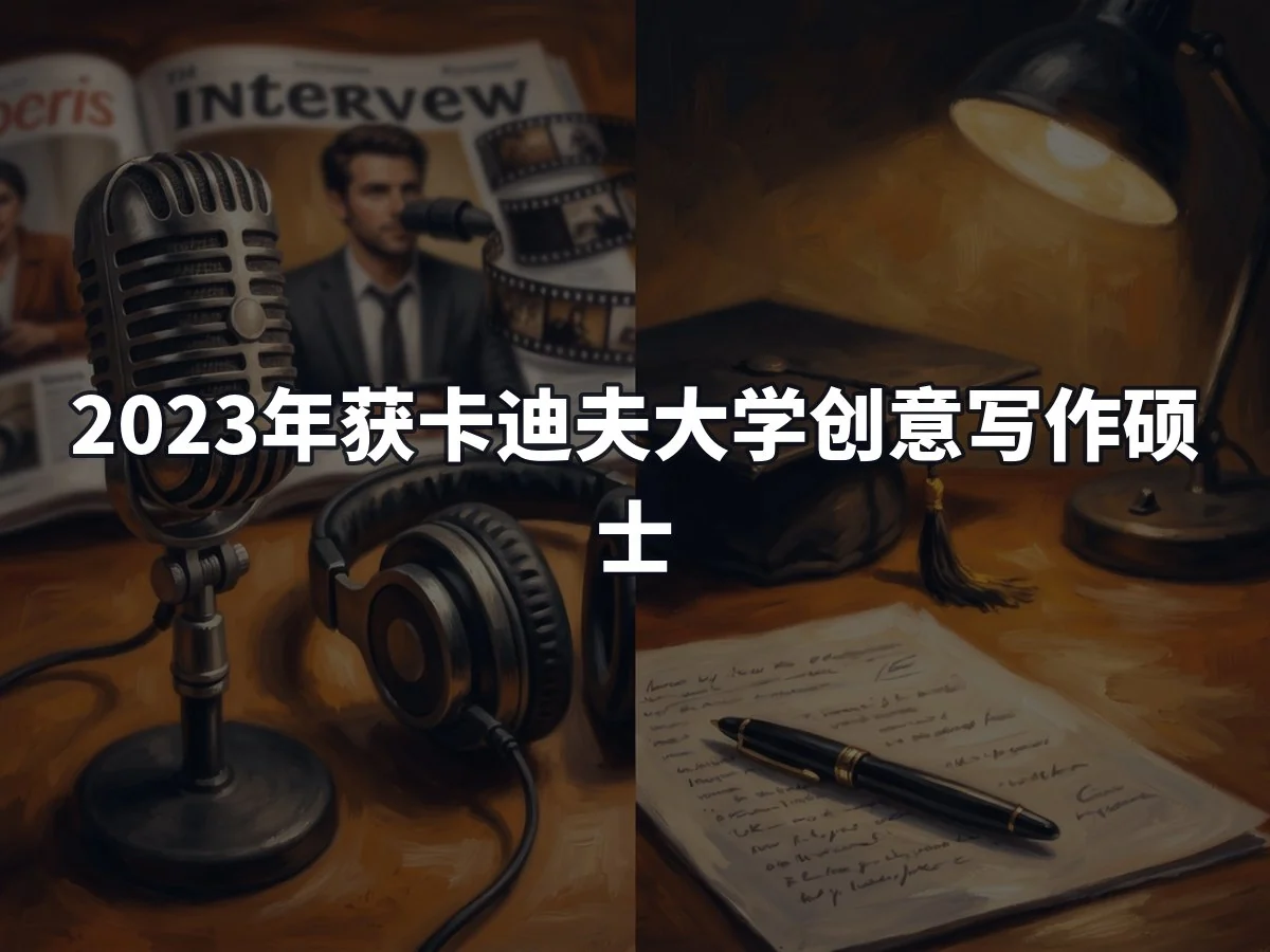 2023年获卡迪夫大学创意写作硕士
