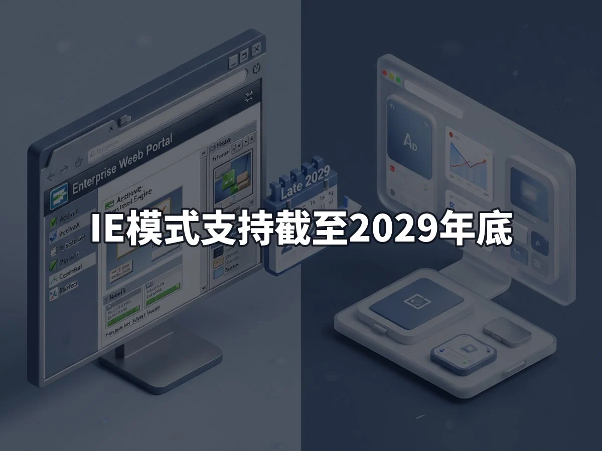 IE模式支持截至2029年底