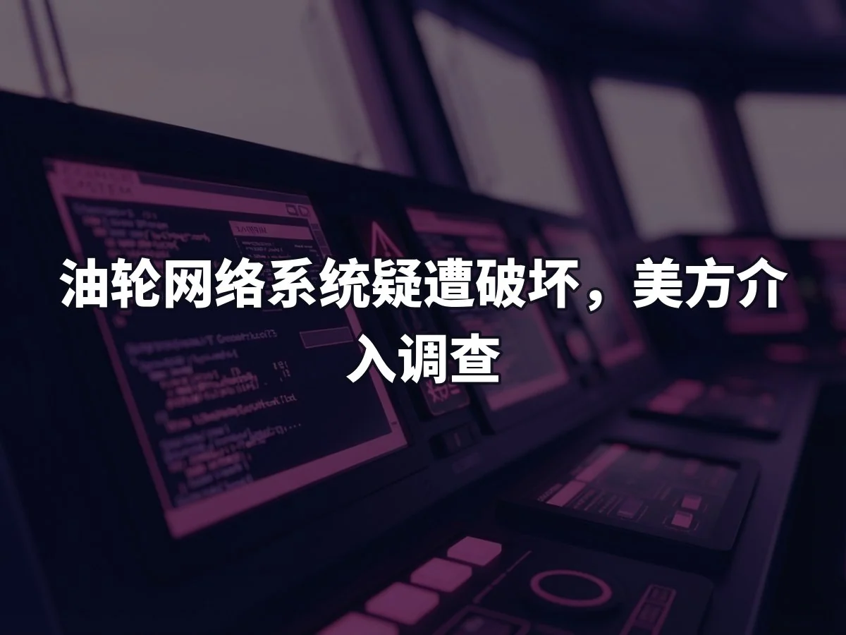 油轮网络系统疑遭破坏,美方介入调查