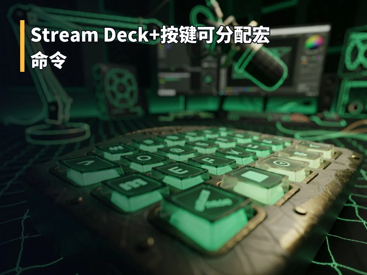Stream Deck+按键可分配宏命令