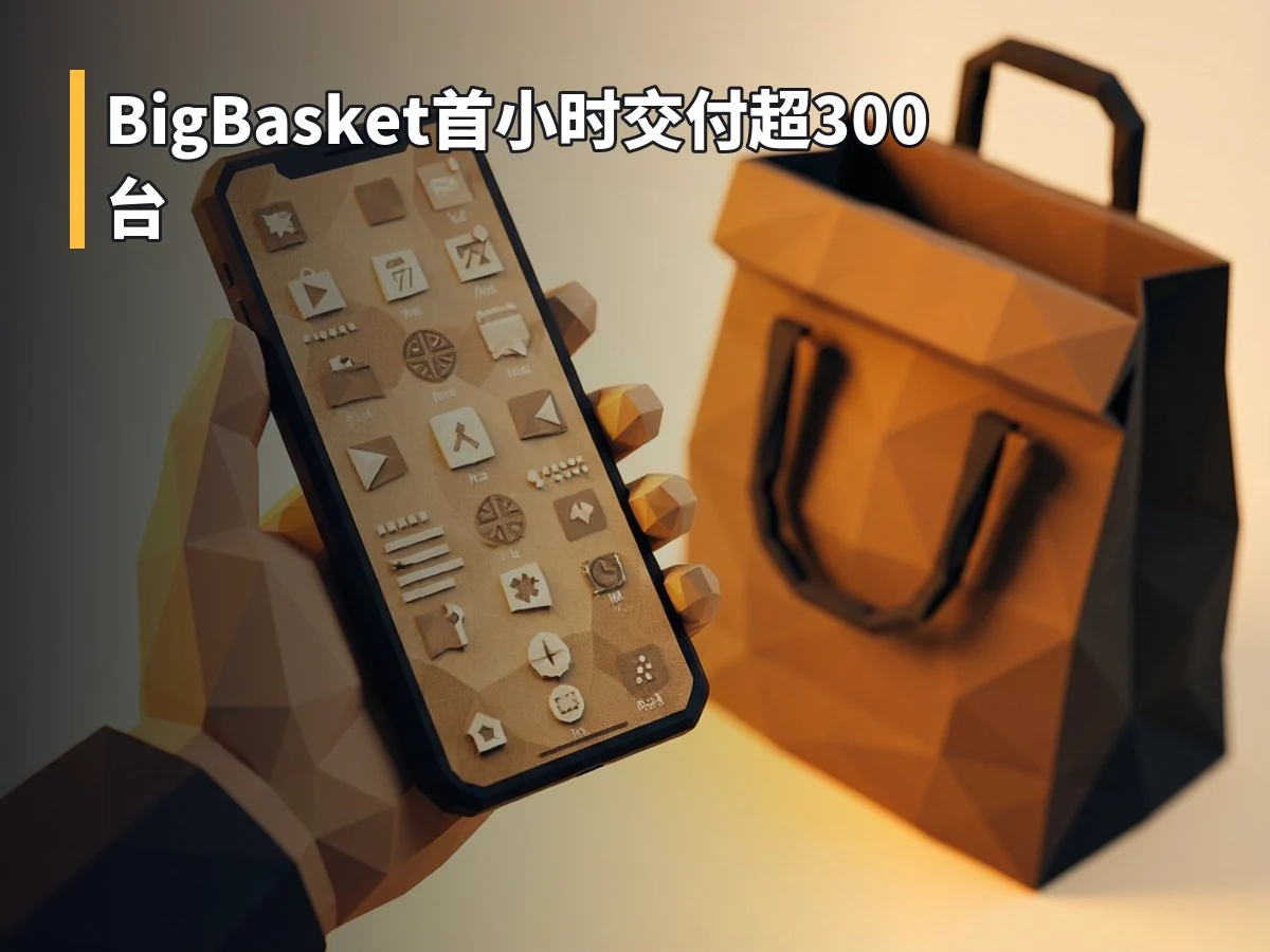 BigBasket首小时交付超300台
