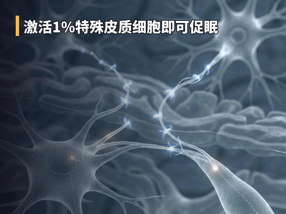 激活1%特殊皮质细胞即可促眠