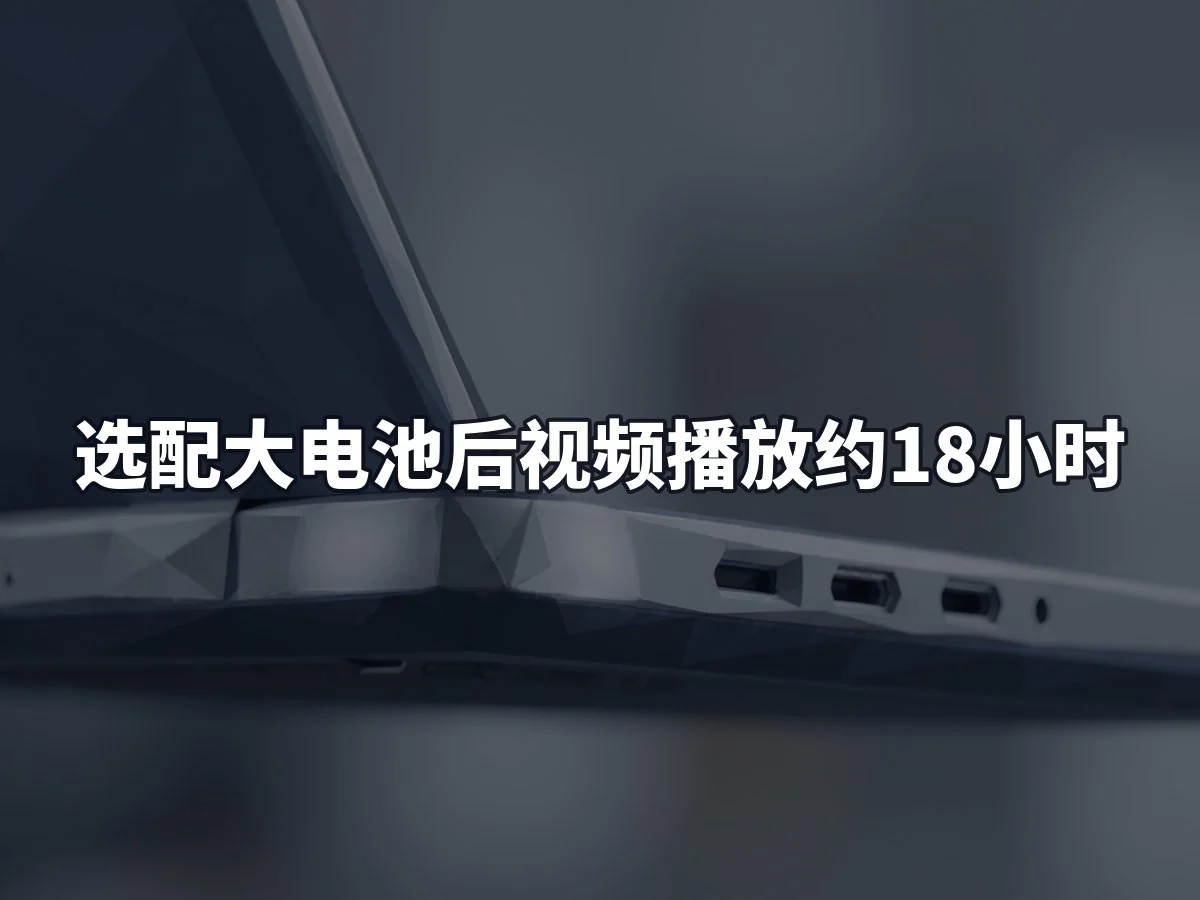 选配大电池后视频播放约18小时