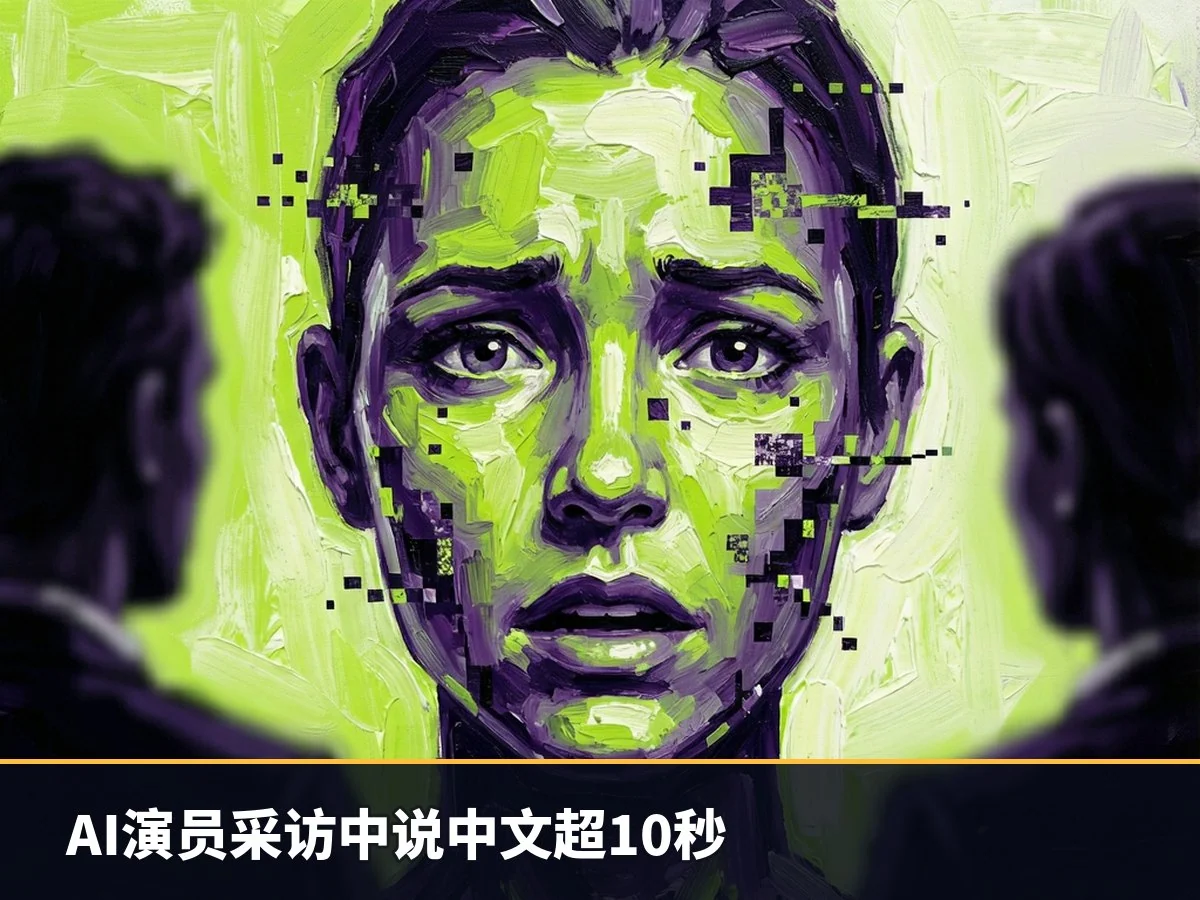 AI演员采访中说中文超10秒