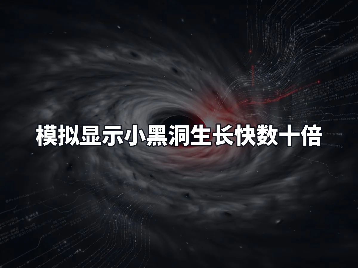 模拟显示小黑洞生长快数十倍