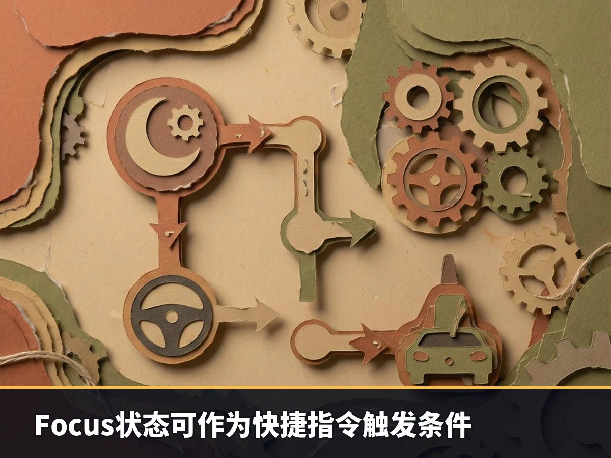 Focus状态可作为快捷指令触发条件