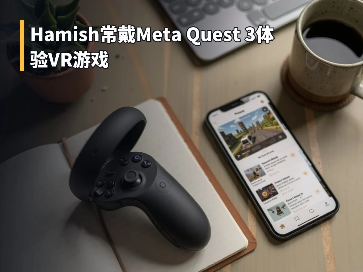 Hamish常戴Meta Quest 3体验VR游戏