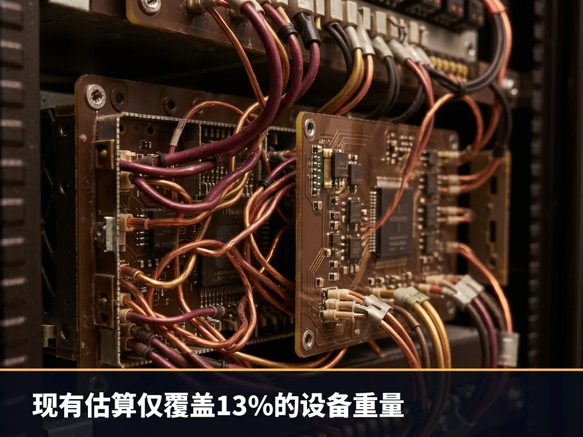 现有估算仅覆盖13%的设备重量