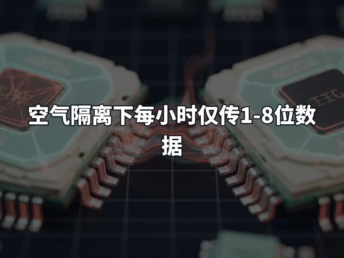 空气隔离下每小时仅传1-8位数据