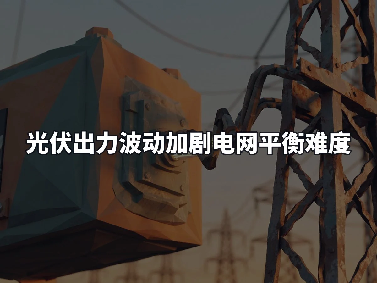 光伏出力波动加剧电网平衡难度
