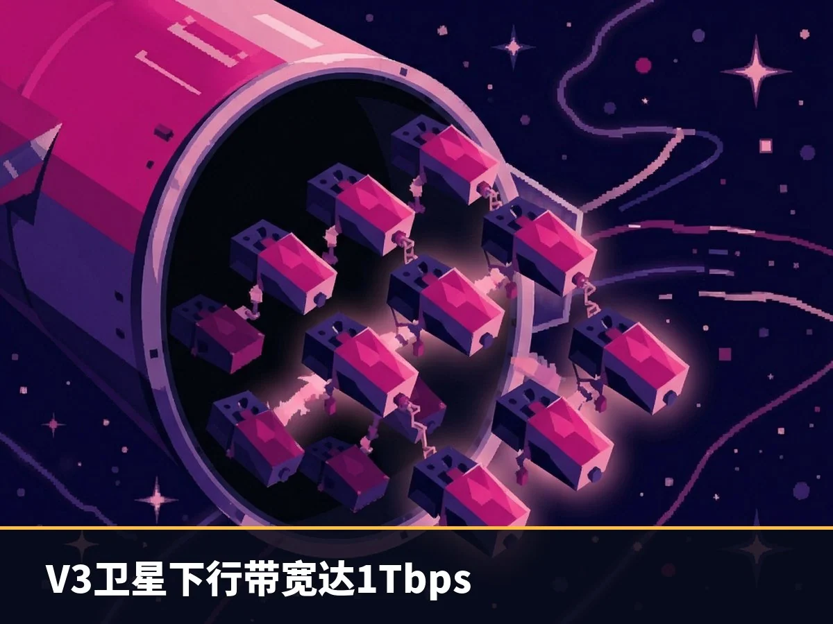V3卫星下行带宽达1Tbps