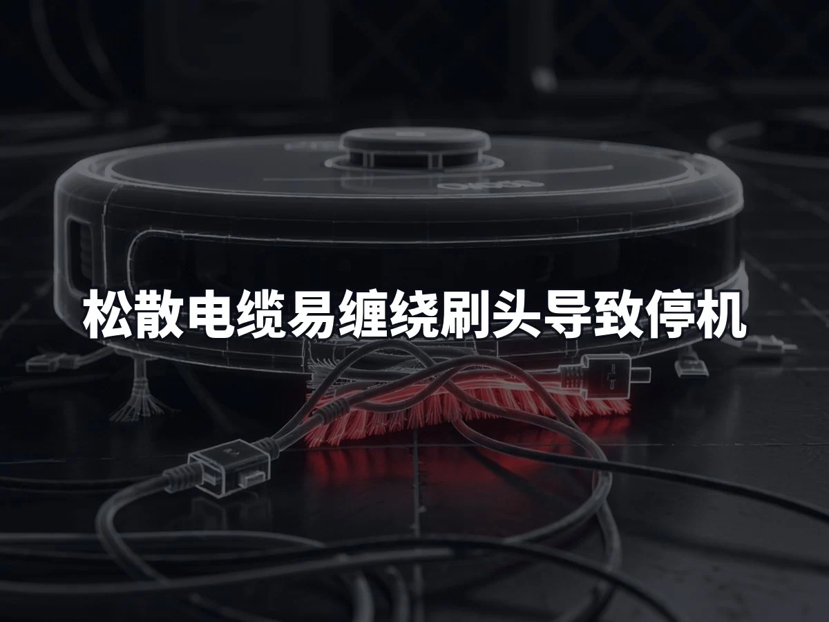 松散电缆易缠绕刷头导致停机