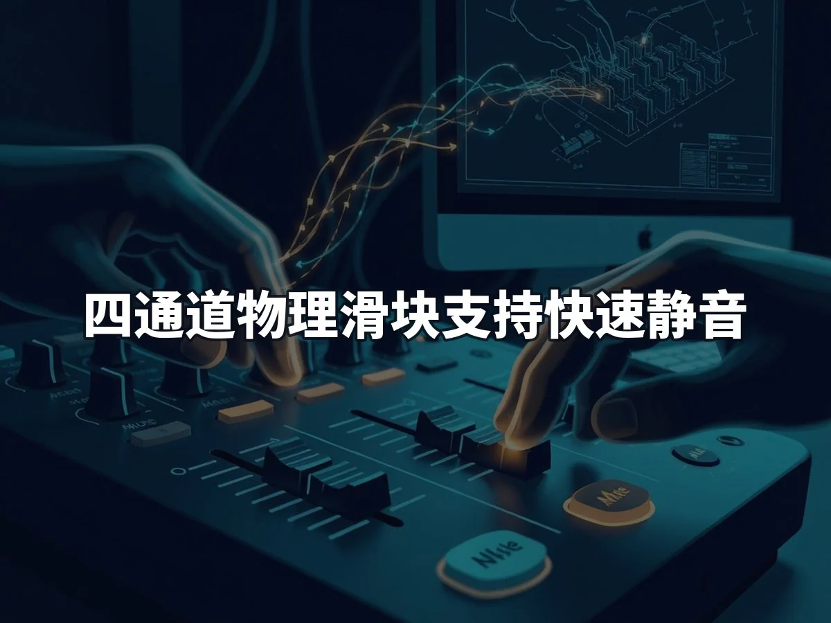 四通道物理滑块支持快速静音