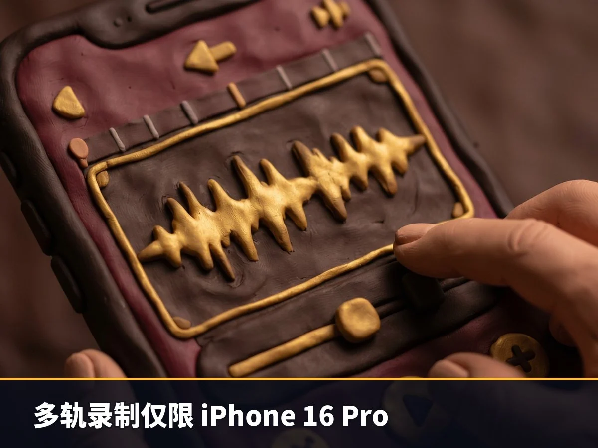 多轨录制仅限 iPhone 16 Pro
