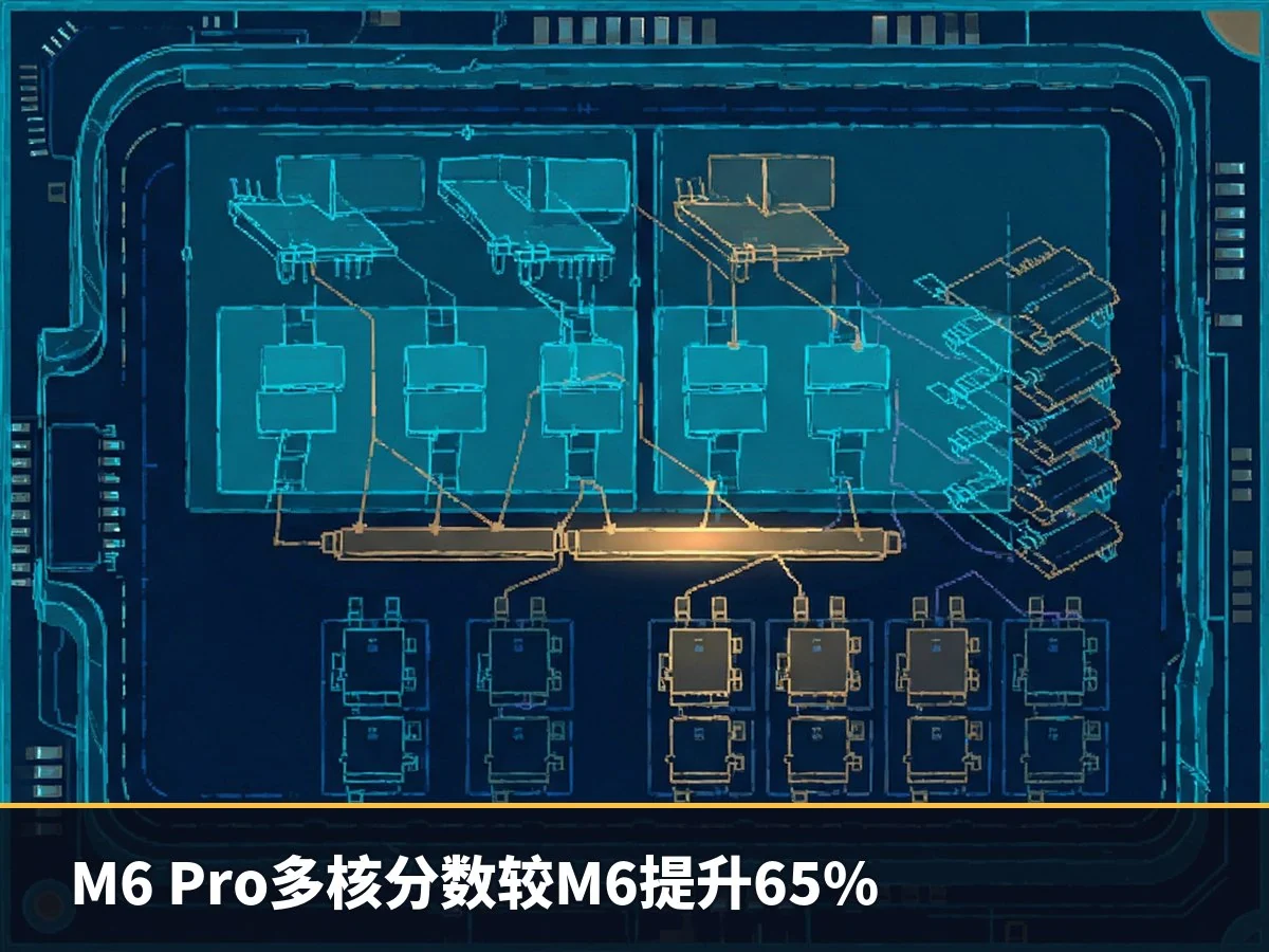 M6 Pro多核分数较M6提升65%