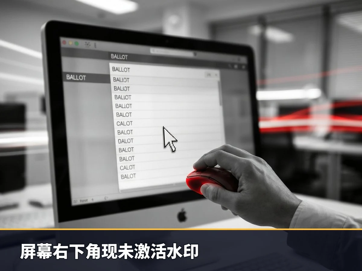 屏幕右下角现未激活水印