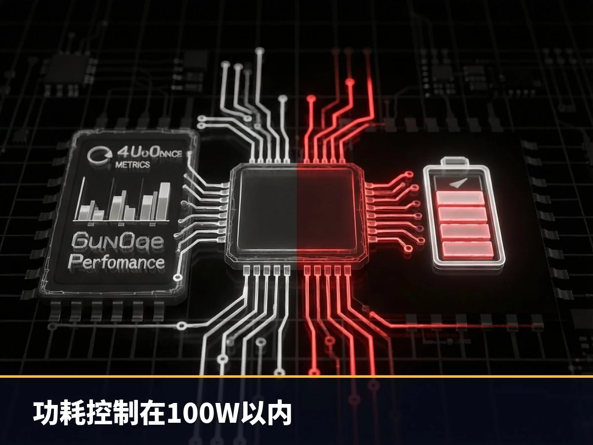 功耗控制在100W以内