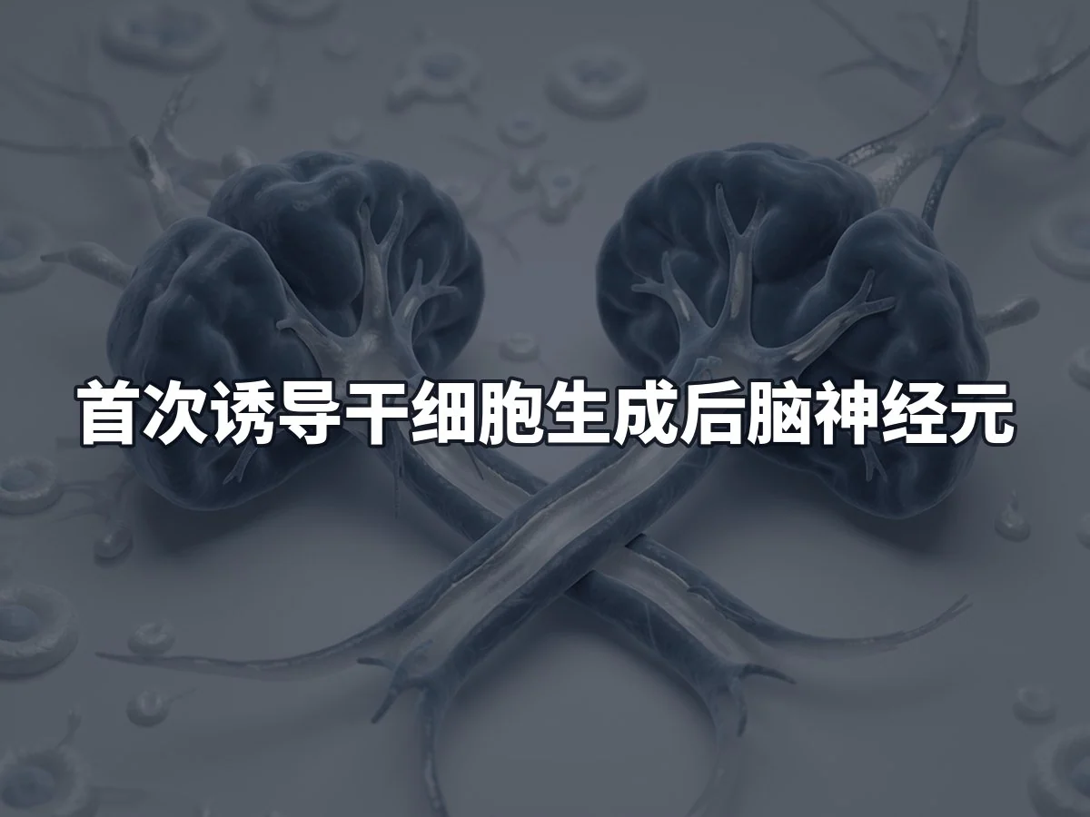 首次诱导干细胞生成后脑神经元