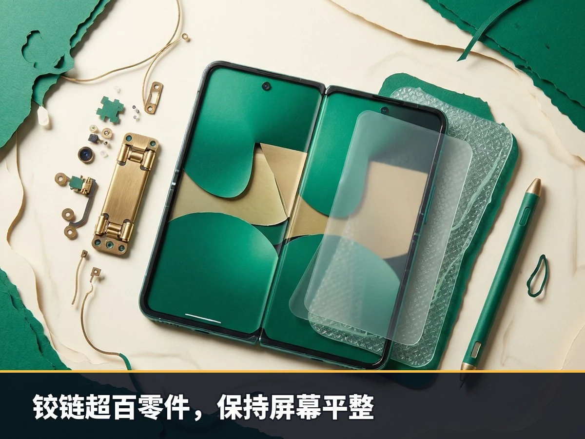 铰链超百零件,保持屏幕平整