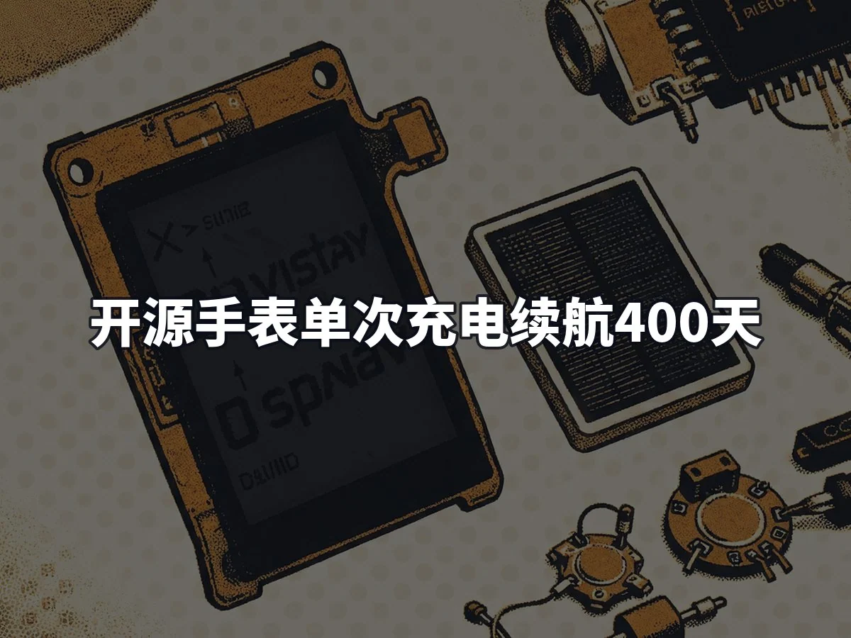 开源手表单次充电续航400天