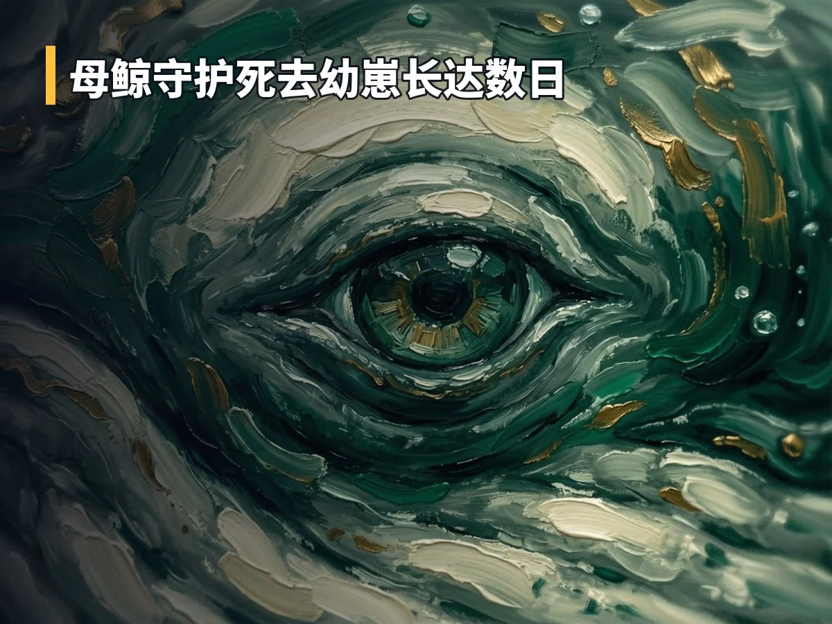 母鲸守护死去幼崽长达数日
