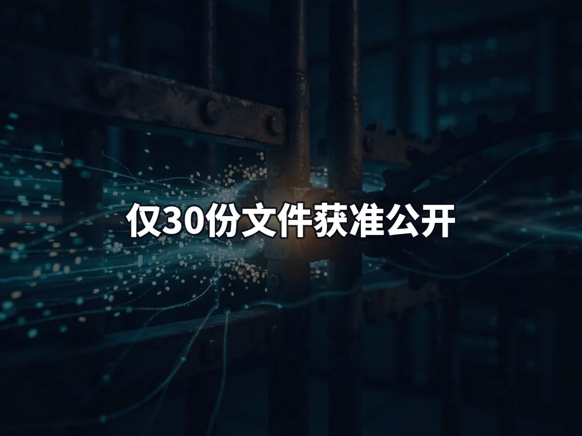 仅30份文件获准公开