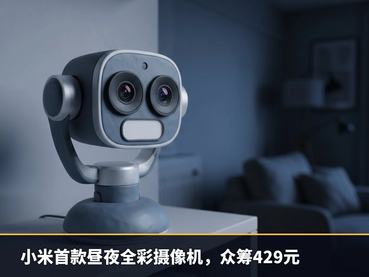 小米首款昼夜全彩摄像机,众筹429元