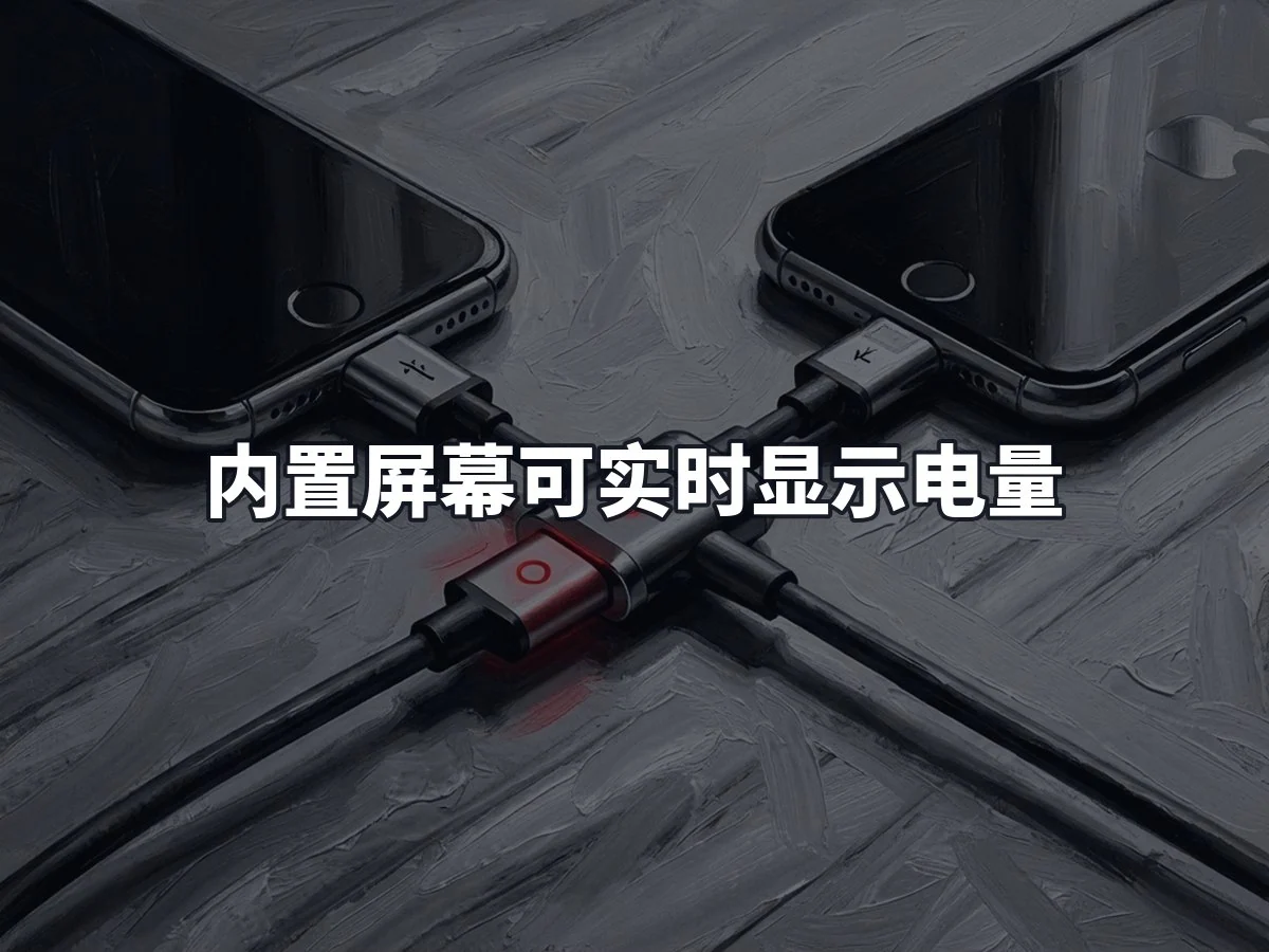 内置屏幕可实时显示电量