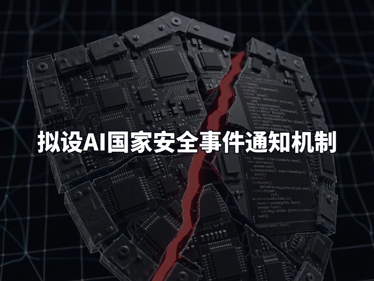 拟设AI国家安全事件通知机制