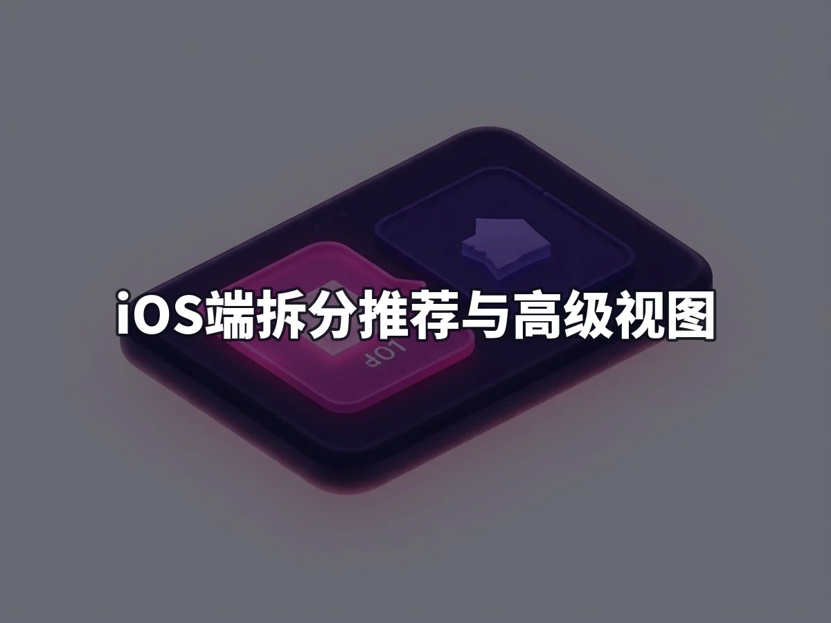 iOS端拆分推荐与高级视图